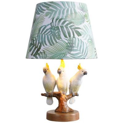 Ceramic Night Light Bird Resin Table Lamp Bedroom Table Lamp