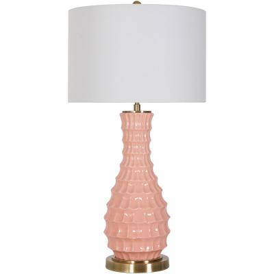 Ceramic Table Lamp Pink Luxury Porcelain Table Lamp