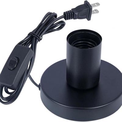 E27 screw bottom plug-in lamp holder