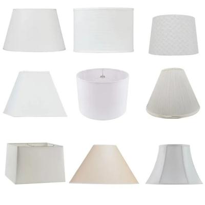 Round or square fabric hotel lampshade table lamp or wall lamp