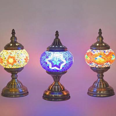 TURKISH MOSAIC TABLE LAMP, MEDIUM GLOBE