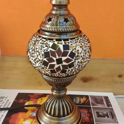 Turkish/Anatolian Handmade Mosaic Table Lamp Exquisite Colourful Multi-Lighting